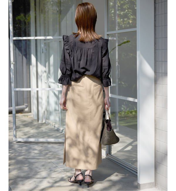 SLOBE IENA「《WEB限定/追加予約》コットンレーヨンレースブラウス」|シャツ・ブラウス|
