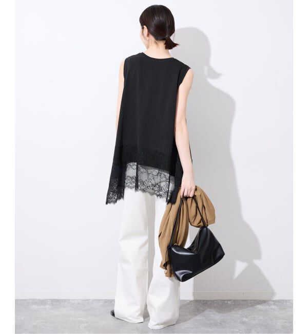 SLOBE IENA「《追加》レースコンビノースリカットソー」|Tシャツ・カットソー|