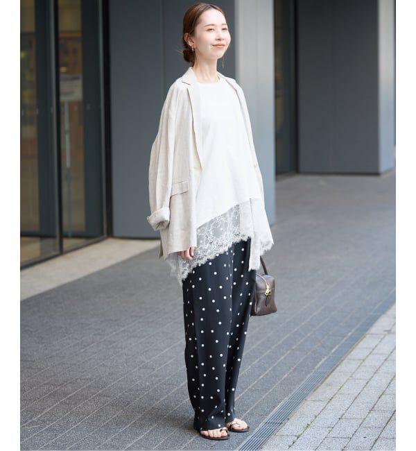 SLOBE IENA「《追加》レースコンビノースリカットソー」|Tシャツ・カットソー|