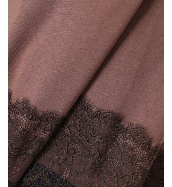 SLOBE IENA「《追加》レースコンビノースリカットソー」|Tシャツ・カットソー|