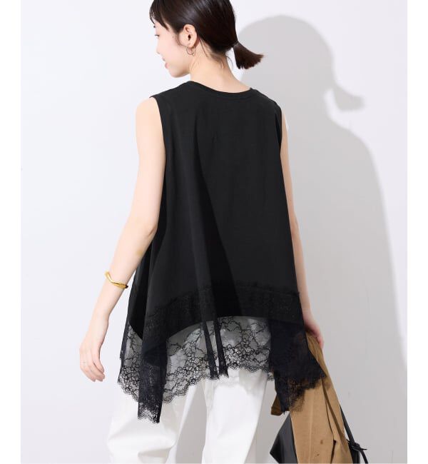 SLOBE IENA「《追加》レースコンビノースリカットソー」|Tシャツ・カットソー|
