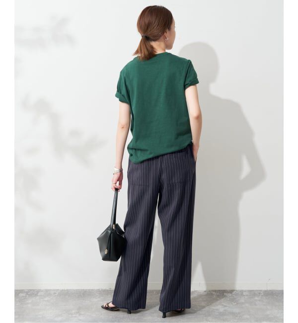 SLOBE IENA「《3サイズ展開/追加2》フィブリルストライプリラックスパンツ」|その他|
