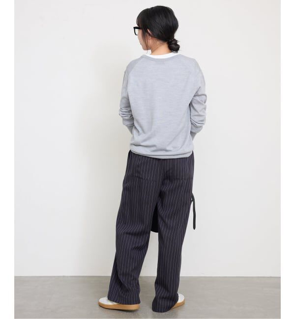 SLOBE IENA「《3サイズ展開/追加2》フィブリルストライプリラックスパンツ」|その他|