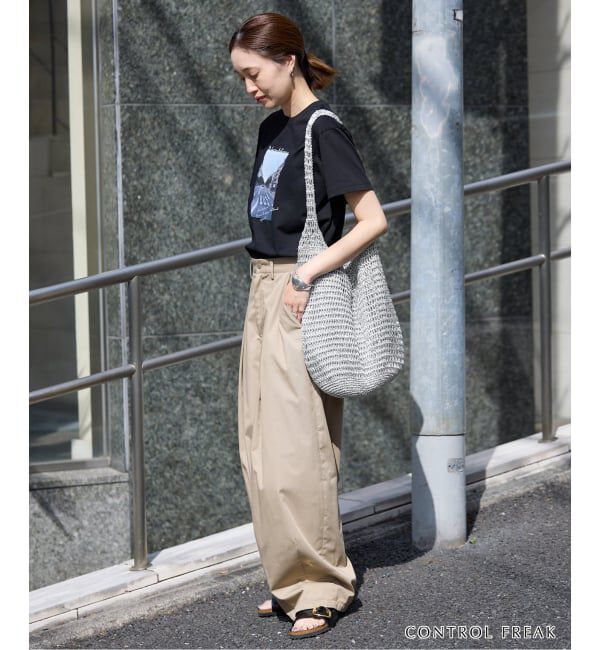 SLOBE IENA「《追加予約》CONTROL FREAK メタリックペーパークロッシェバッグ 254-121502」|ショルダー・メッセンジャー|