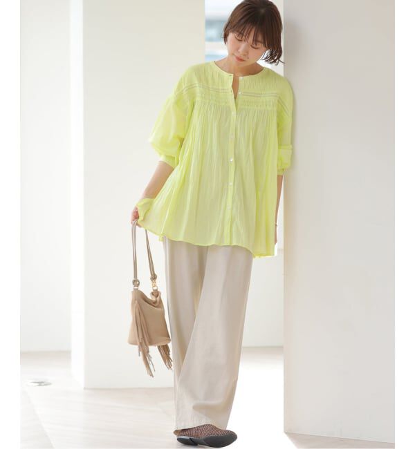 JOURNAL STANDARD relume「コットンボイルクリンクルピンタックブラウス」|シャツ・ブラウス|