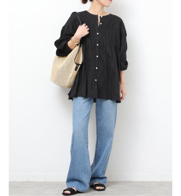 JOURNAL STANDARD relume「コットンボイルクリンクルピンタックブラウス」|シャツ・ブラウス|