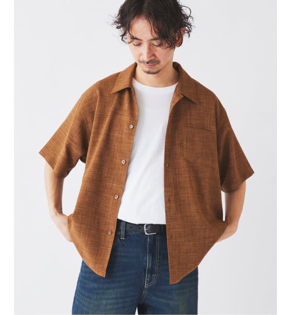 JOURNAL STANDARD relume「テックキャンバス レギュラーカラー 半袖シャツ(セットアップ対応可能)」|シャツ・ブラウス|