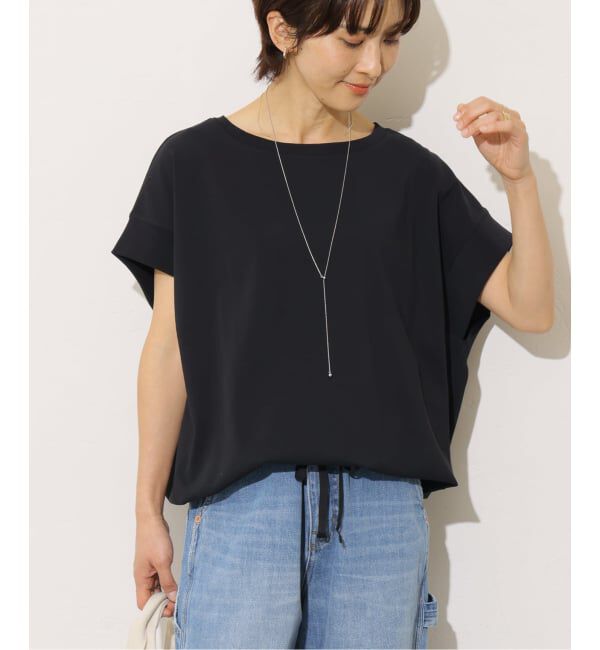 JOURNAL STANDARD relume「コットンドロップショルダー ドロストT」|Tシャツ・カットソー|ブラック