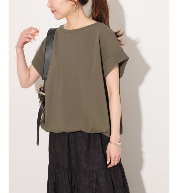 JOURNAL STANDARD relume「コットンドロップショルダー ドロストT」|Tシャツ・カットソー|ブラウン