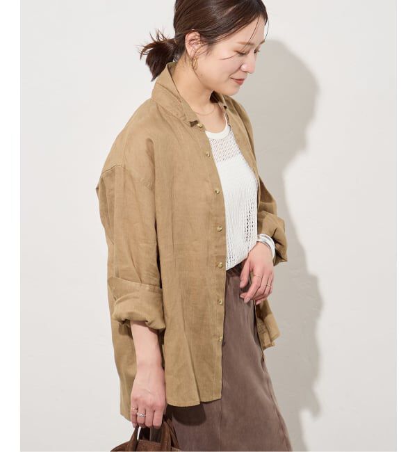 JOURNAL STANDARD「リネンレギュラーカラーシャツ」|シャツ・ブラウス|