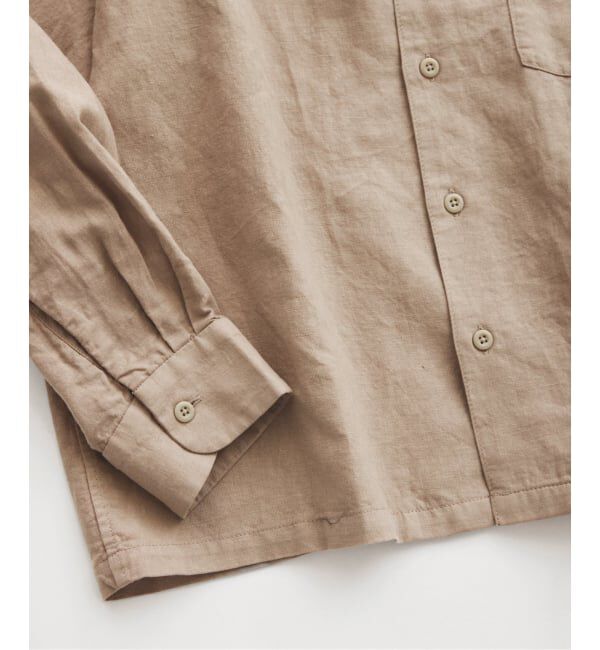 JOURNAL STANDARD relume「European Flax / ヨーロピアンフラックス 製品染め オープンカラーシャツ」|シャツ・ブラウス|