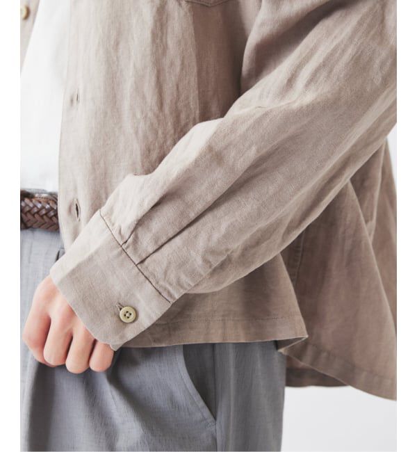 JOURNAL STANDARD relume「European Flax / ヨーロピアンフラックス 製品染め オープンカラーシャツ」|シャツ・ブラウス|