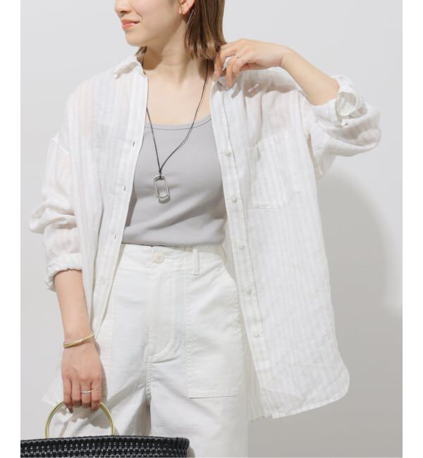 JOURNAL STANDARD relume「No.66フレンチリネンビッグスキッパー」|シャツ・ブラウス|グレーA