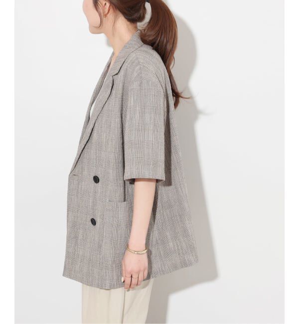 JOURNAL STANDARD relume「スラブハーフスリーブジャケット」|テーラードジャケット|