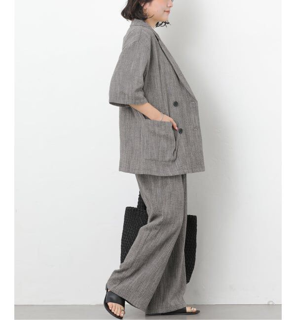 JOURNAL STANDARD relume「スラブハーフスリーブジャケット」|テーラードジャケット|