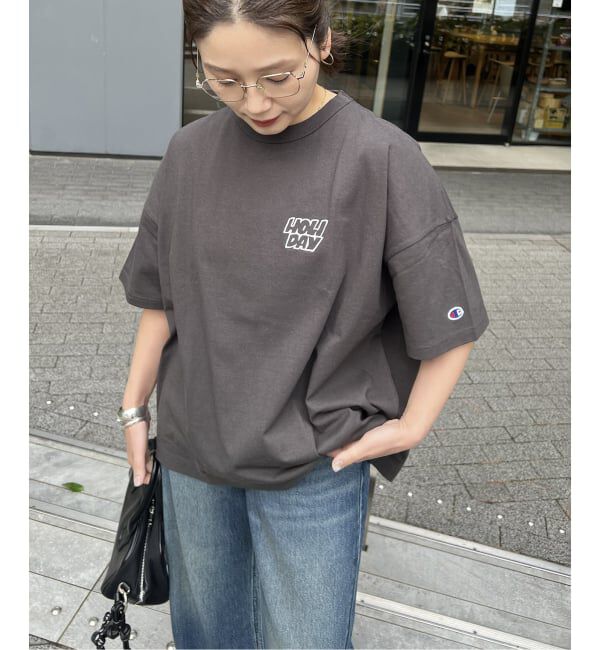 JOURNAL STANDARD「別注【CHAMPION*JOURNAL STANDARD by HOLIDAY】16s/1 Jersey T-SH」|Tシャツ・カットソー|