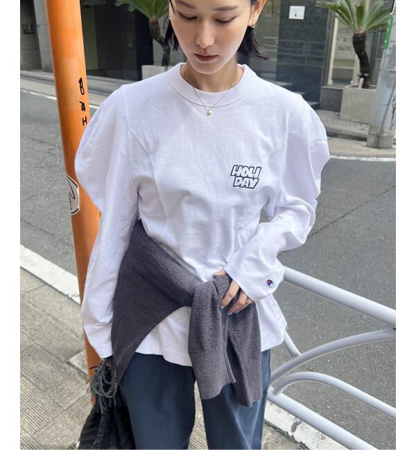 JOURNAL STANDARD「別注【CHAMPION*JOURNAL STANDARD by HOLIDAY】16s/1 Jersey PUFF」|Tシャツ・カットソー|