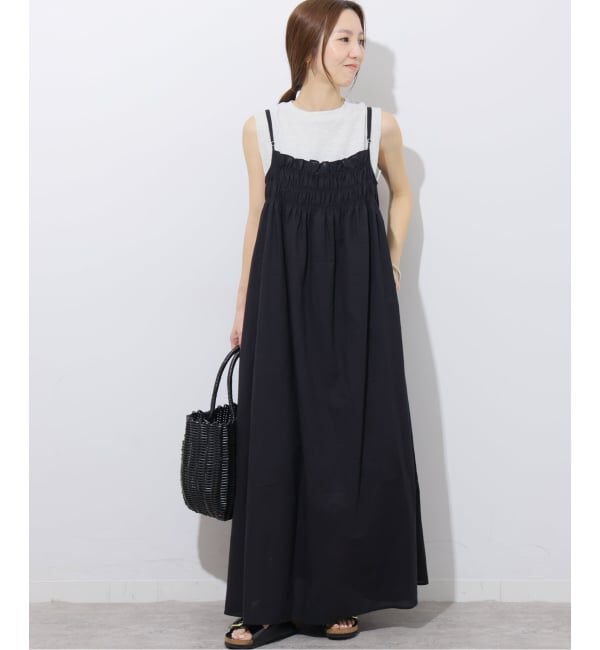 JOURNAL STANDARD relume「《予約》リネンミックスギャザーキャミワンピース」|ワンピース|