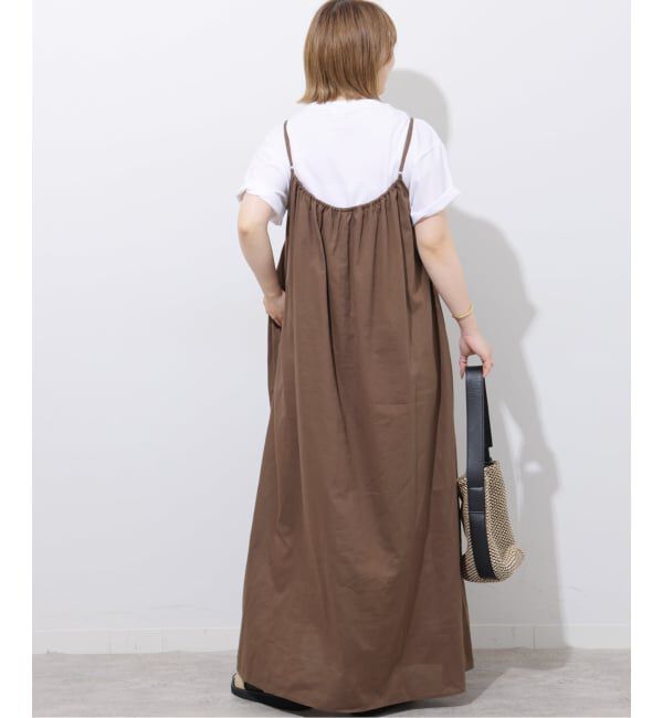 JOURNAL STANDARD relume「《予約》リネンミックスギャザーキャミワンピース」|ワンピース|