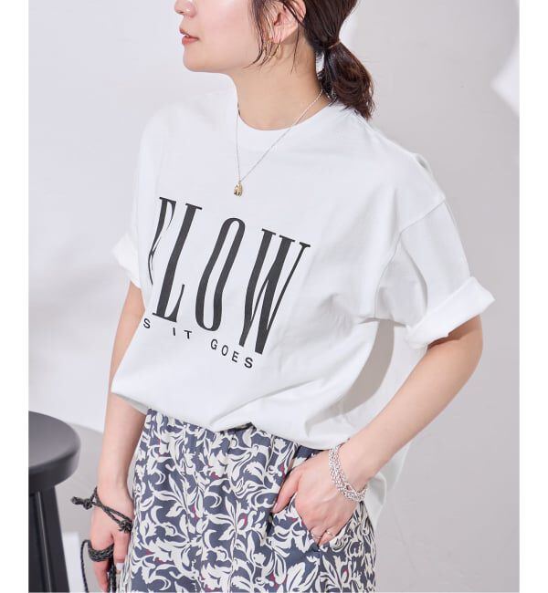 JOURNAL STANDARD「《予約》FLOW LOGO TEE」|Tシャツ・カットソー|