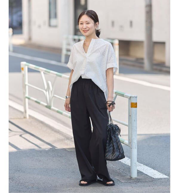 JOURNAL STANDARD「《追加3》【撥水/接触冷感/洗える/UVカット】リネンナイロンストレッチワイドパンツ」|その他|