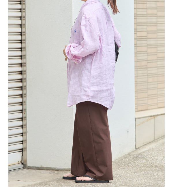 JOURNAL STANDARD「《追加3》【撥水/接触冷感/洗える/UVカット】リネンナイロンストレッチワイドパンツ」|その他|