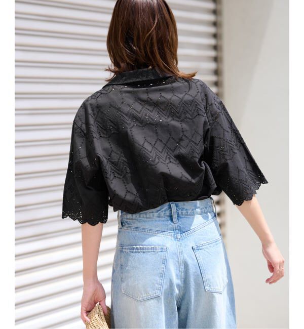 JOURNAL STANDARD relume「《一部WEB限定追加》コットンカットワーク刺繍開襟シャツ」|シャツ・ブラウス|