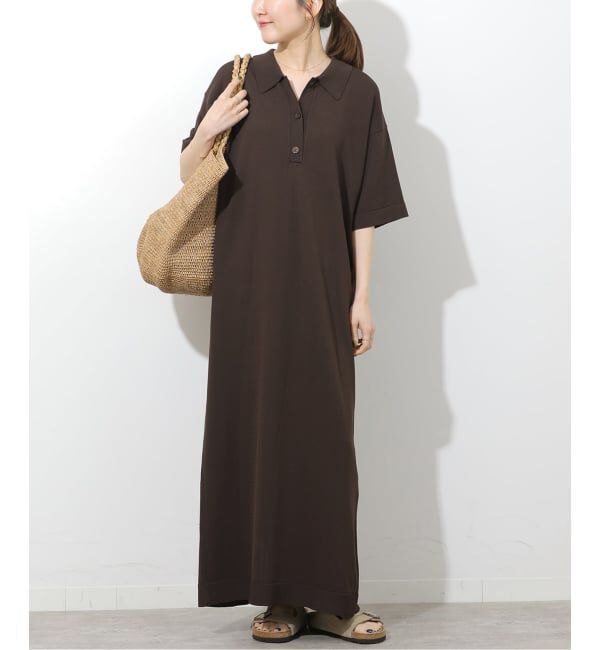 JOURNAL STANDARD relume「［接触冷感 / UVカット］クールヤーンサマーニットポロシャツワンピース」|ワンピース|