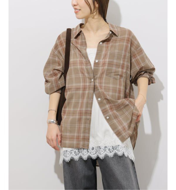 JOURNAL STANDARD relume「シアーボイルコットンチェックシャツ」|シャツ・ブラウス|