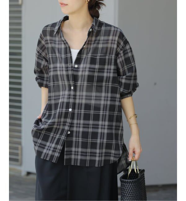 JOURNAL STANDARD relume「シアーボイルコットンチェックシャツ」|シャツ・ブラウス|