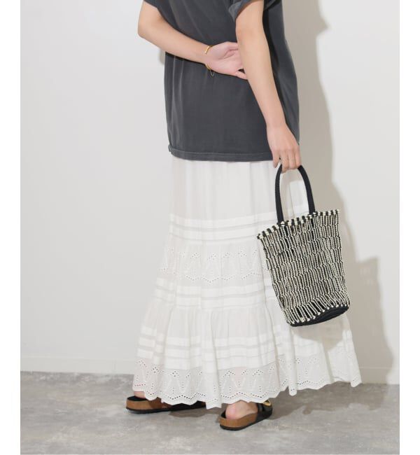JOURNAL STANDARD relume「《WEB限定追加予約3》コットンボイルタック刺繍ロングスカート」|スカート|