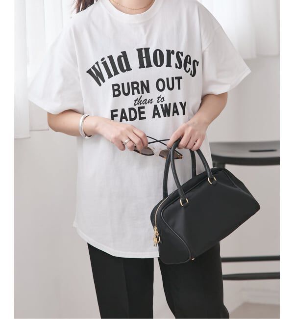 JOURNAL STANDARD「《追加2》ラウンドヘムピグメントT」|Tシャツ・カットソー|