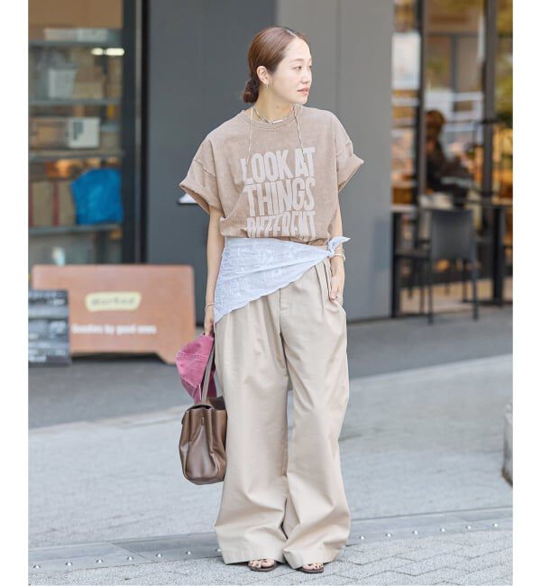 JOURNAL STANDARD「《追加2》ラウンドヘムピグメントT」|Tシャツ・カットソー|