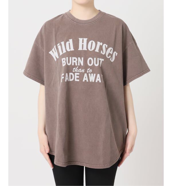 JOURNAL STANDARD「《追加2》ラウンドヘムピグメントT」|Tシャツ・カットソー|