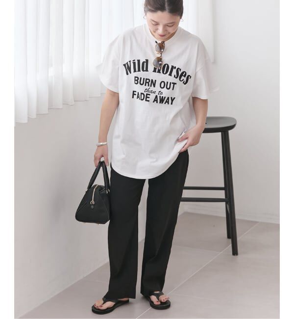 JOURNAL STANDARD「《追加2》ラウンドヘムピグメントT」|Tシャツ・カットソー|