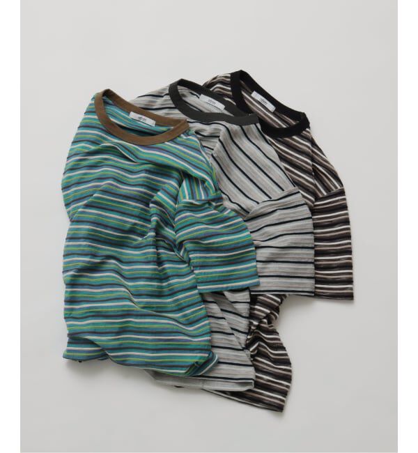 JOURNAL STANDARD relume「テクスチャー マルチボーダー Tシャツ」|Tシャツ・カットソー|
