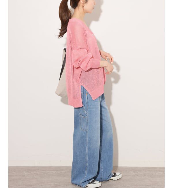 JOURNAL STANDARD relume「《追加2》PEリネンルーズVカーディガン」|カーディガン|