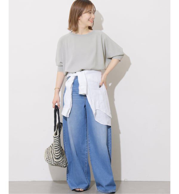 JOURNAL STANDARD relume「《WEB限定追加予約》接触冷感 / ウォッシャブルクールドルマンプルオーバー」|ニット・セーター|