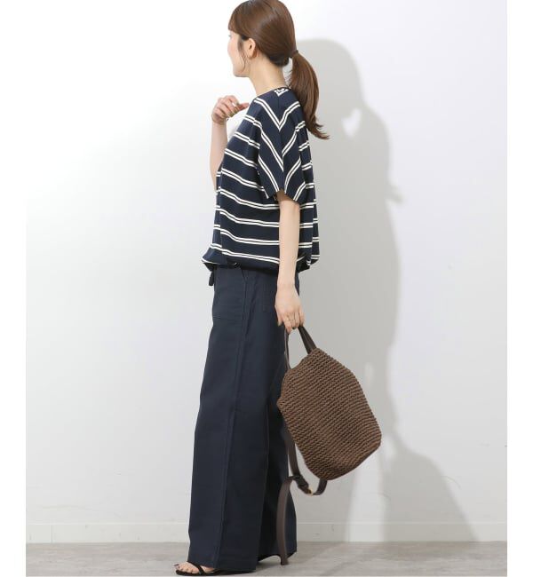JOURNAL STANDARD relume「《追加予約》フレンチスリーブボーダーTシャツ」|Tシャツ・カットソー|