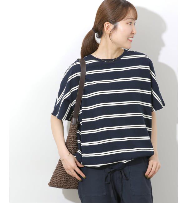 JOURNAL STANDARD relume「《追加予約》フレンチスリーブボーダーTシャツ」|Tシャツ・カットソー|
