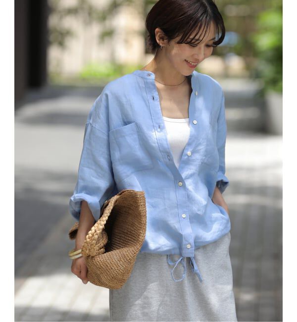 JOURNAL STANDARD relume「《予約》カラーリネンドロストシャツ」|シャツ・ブラウス|