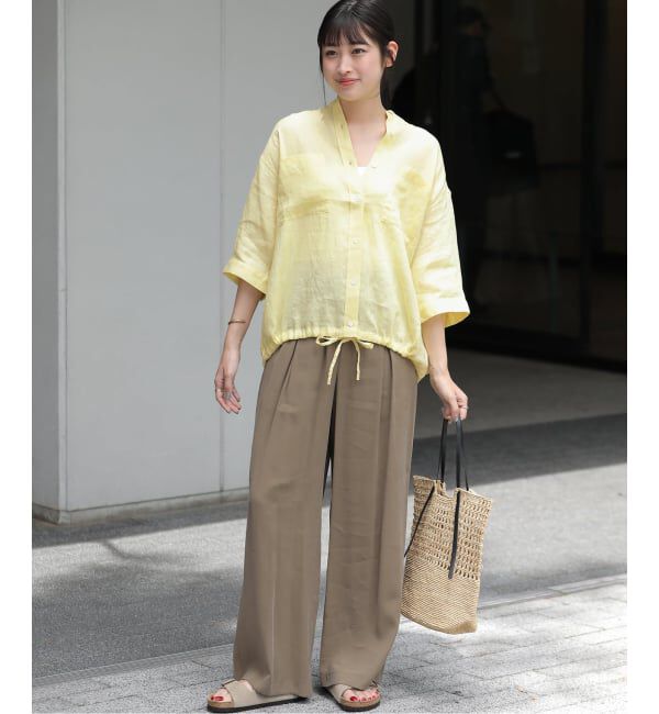 JOURNAL STANDARD relume「《予約》カラーリネンドロストシャツ」|シャツ・ブラウス|