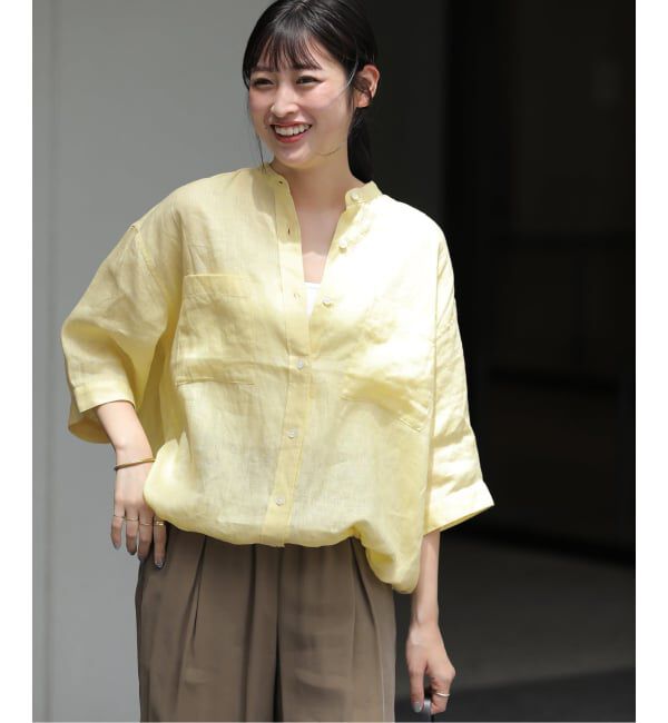 JOURNAL STANDARD relume「《予約》カラーリネンドロストシャツ」|シャツ・ブラウス|