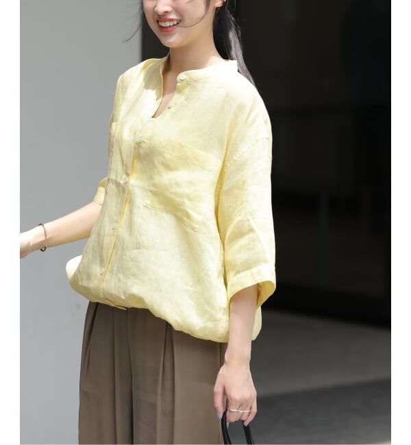 JOURNAL STANDARD relume「《予約》カラーリネンドロストシャツ」|シャツ・ブラウス|