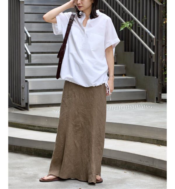 JOURNAL STANDARD「《追加予約2》ハードマンズリネンコットンフレンチスリーブスキッパーシャツ」|シャツ・ブラウス|