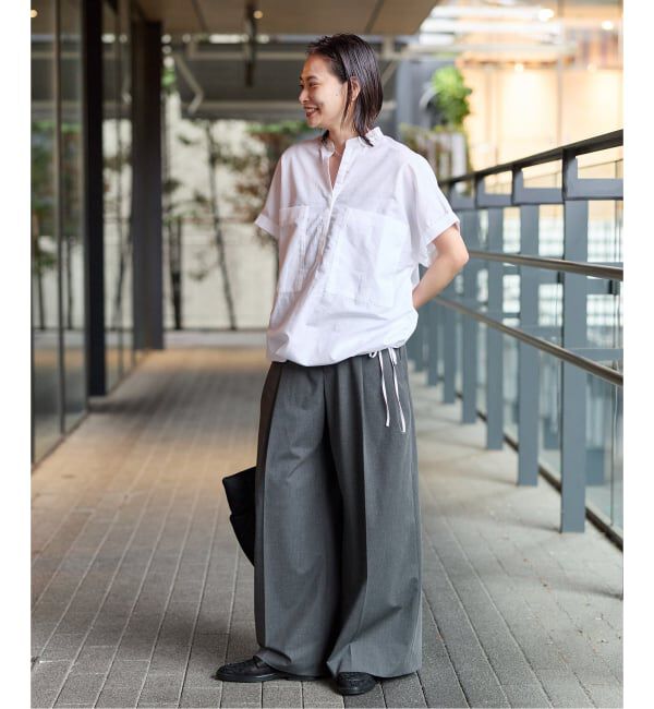 JOURNAL STANDARD「《追加予約2》ハードマンズリネンコットンフレンチスリーブスキッパーシャツ」|シャツ・ブラウス|