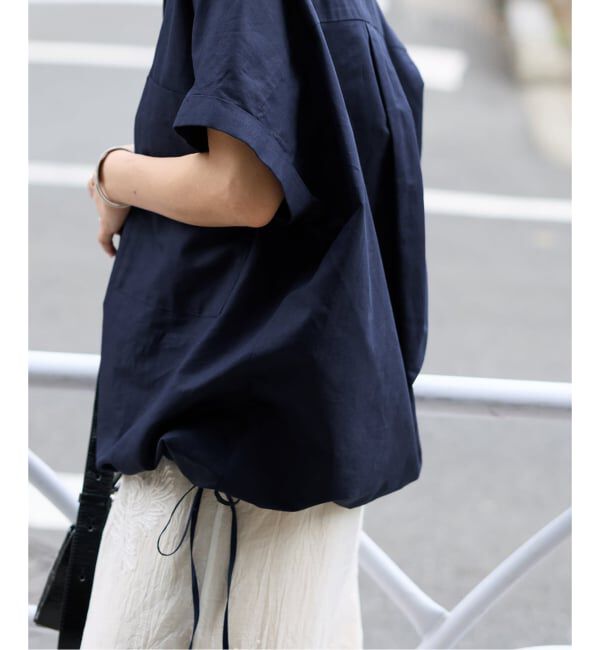 JOURNAL STANDARD「《追加予約2》ハードマンズリネンコットンフレンチスリーブスキッパーシャツ」|シャツ・ブラウス|
