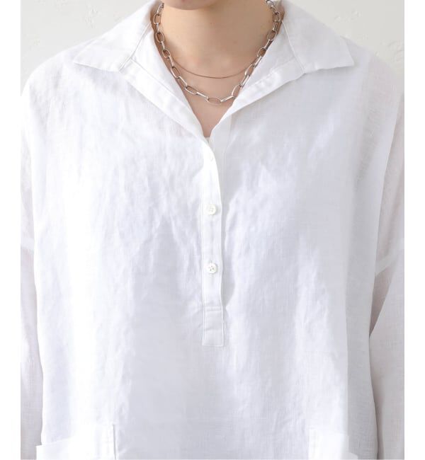 journal standard luxe「《追加予約》リネンワッシャー スキッパーシャツ」|シャツ・ブラウス|