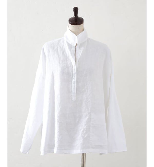 journal standard luxe「《追加予約》リネンワッシャー スキッパーシャツ」|シャツ・ブラウス|