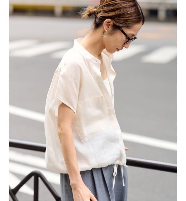FRAMeWORK「≪一部カラーWEB限定 / 追加≫キャップスリーブドロストシャツ」|シャツ・ブラウス|